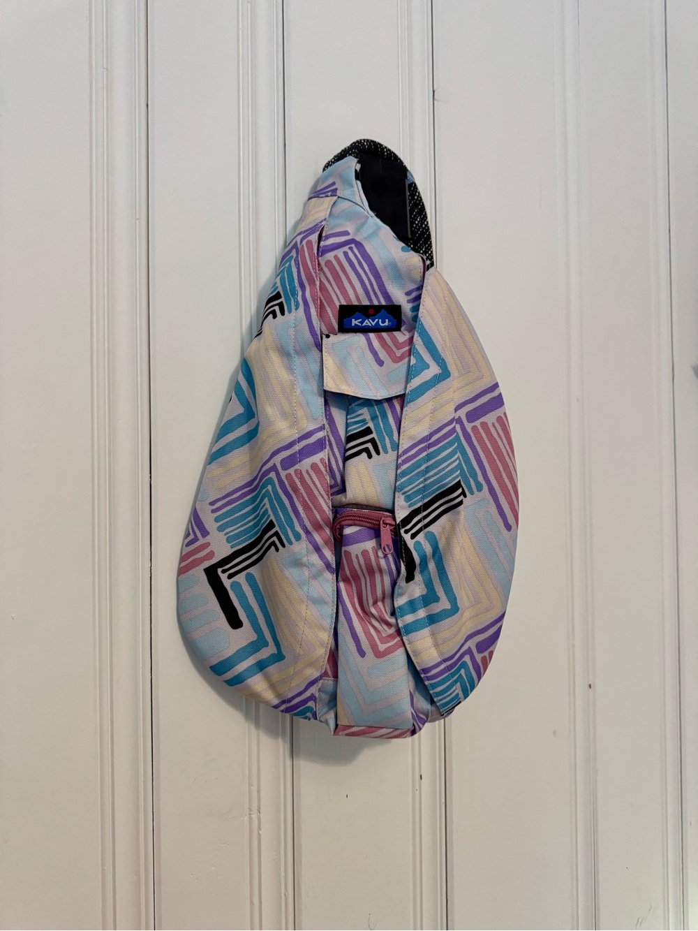 KAVU Rope Sling Bag Party Pop NWT